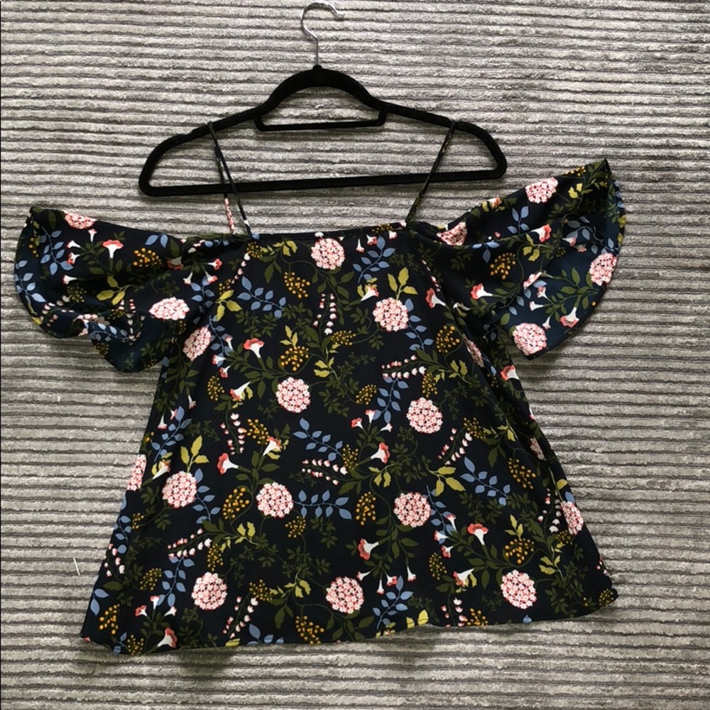 off the shoulder floral top